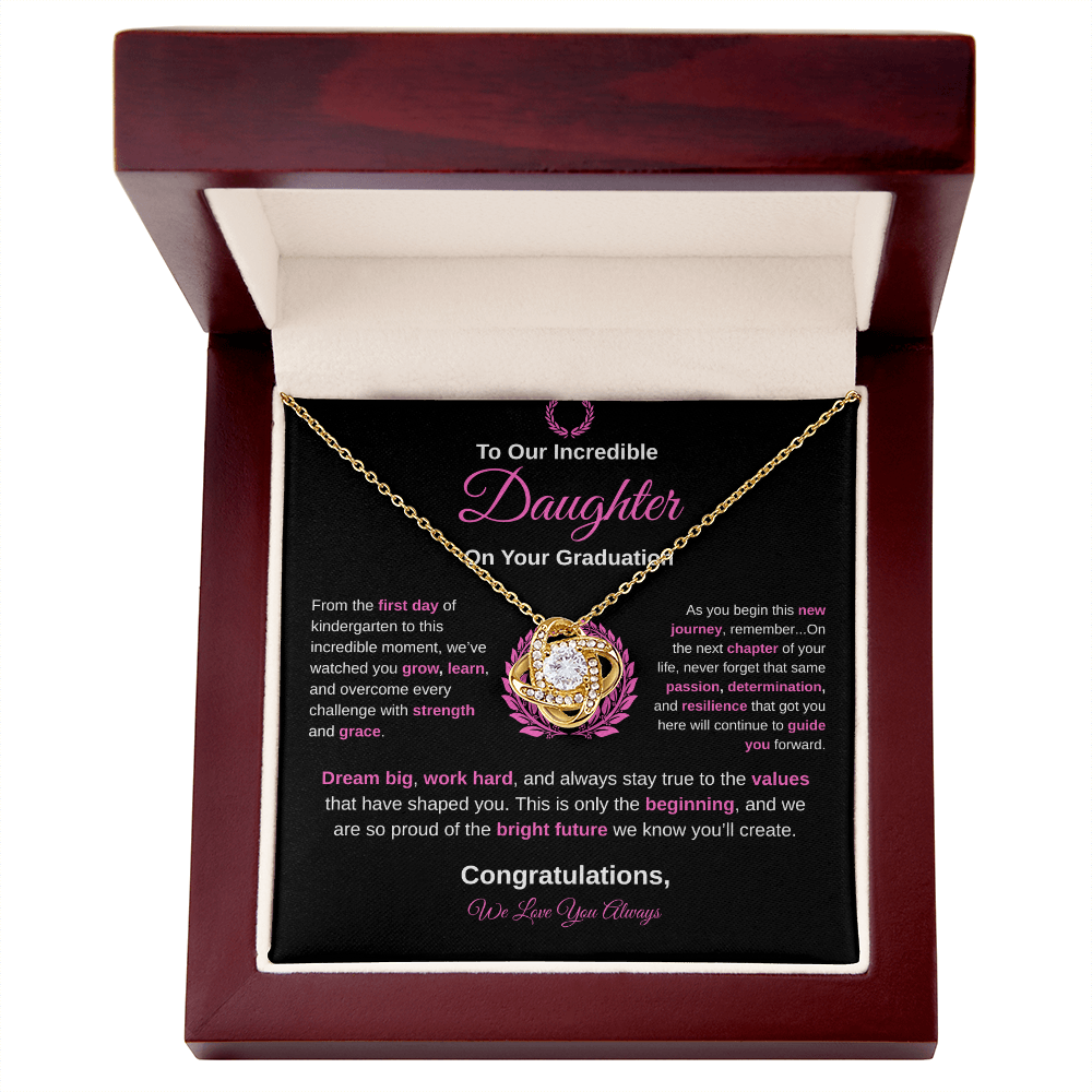 To Our Incredible Daughter | Love Knot Necklace