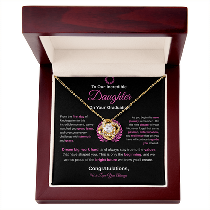 To Our Incredible Daughter | Love Knot Necklace