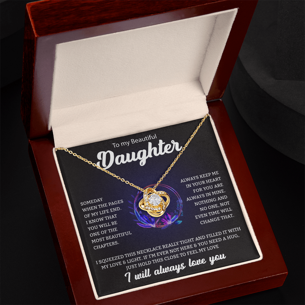 To My Daughter | Love Knot Necklace