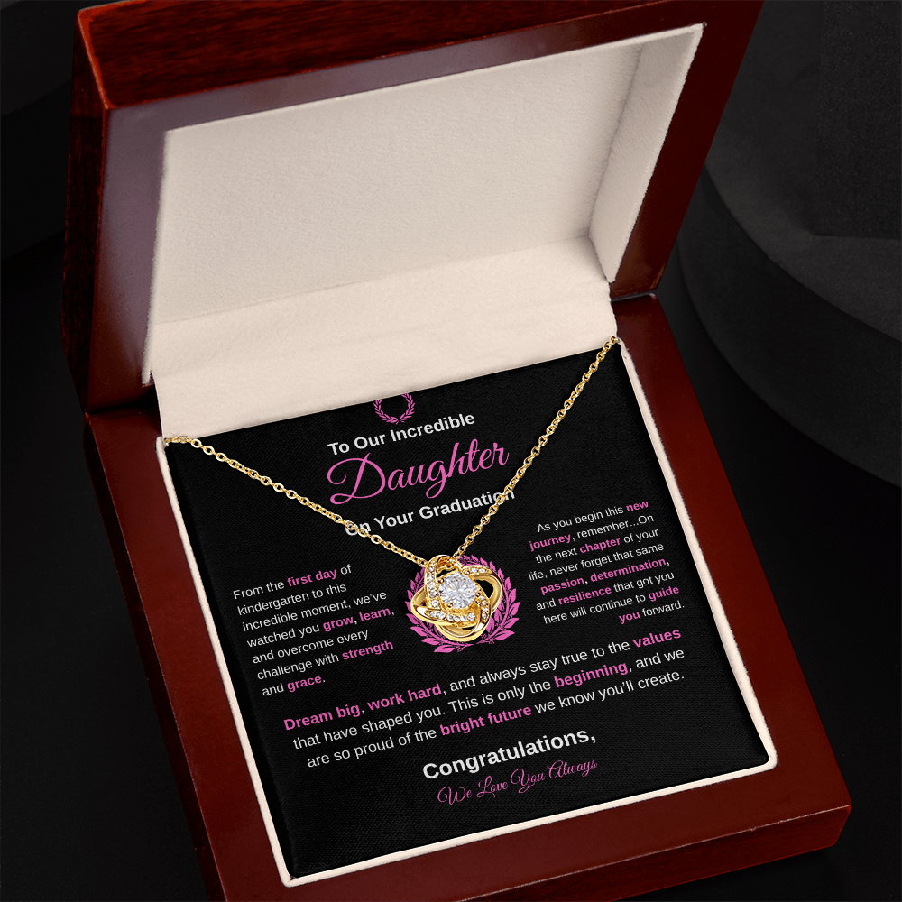 To Our Incredible Daughter | Love Knot Necklace