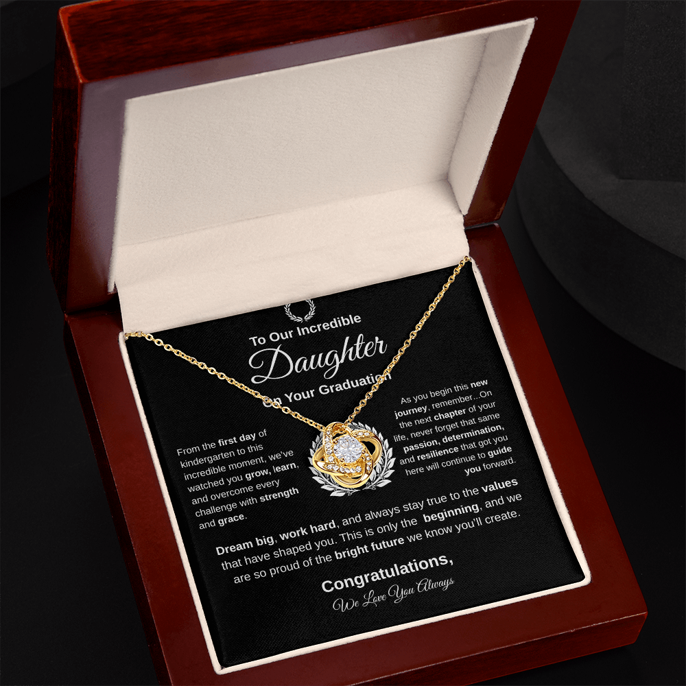 To Our Incredible Daughter | Love Knot Necklace