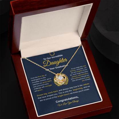 To Our Incredible Daughter | Love Knot Necklace