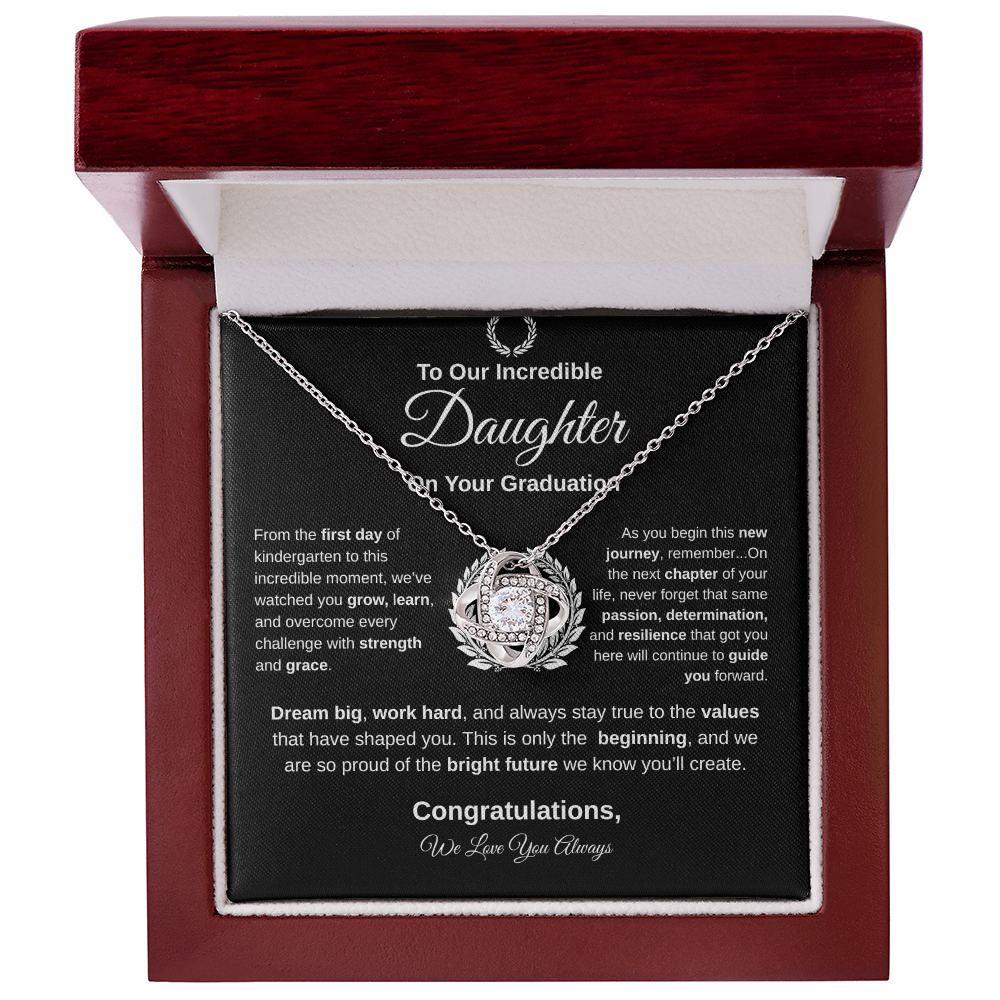 To Our Incredible Daughter | Love Knot Necklace