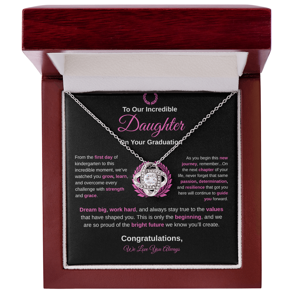 To Our Incredible Daughter | Love Knot Necklace