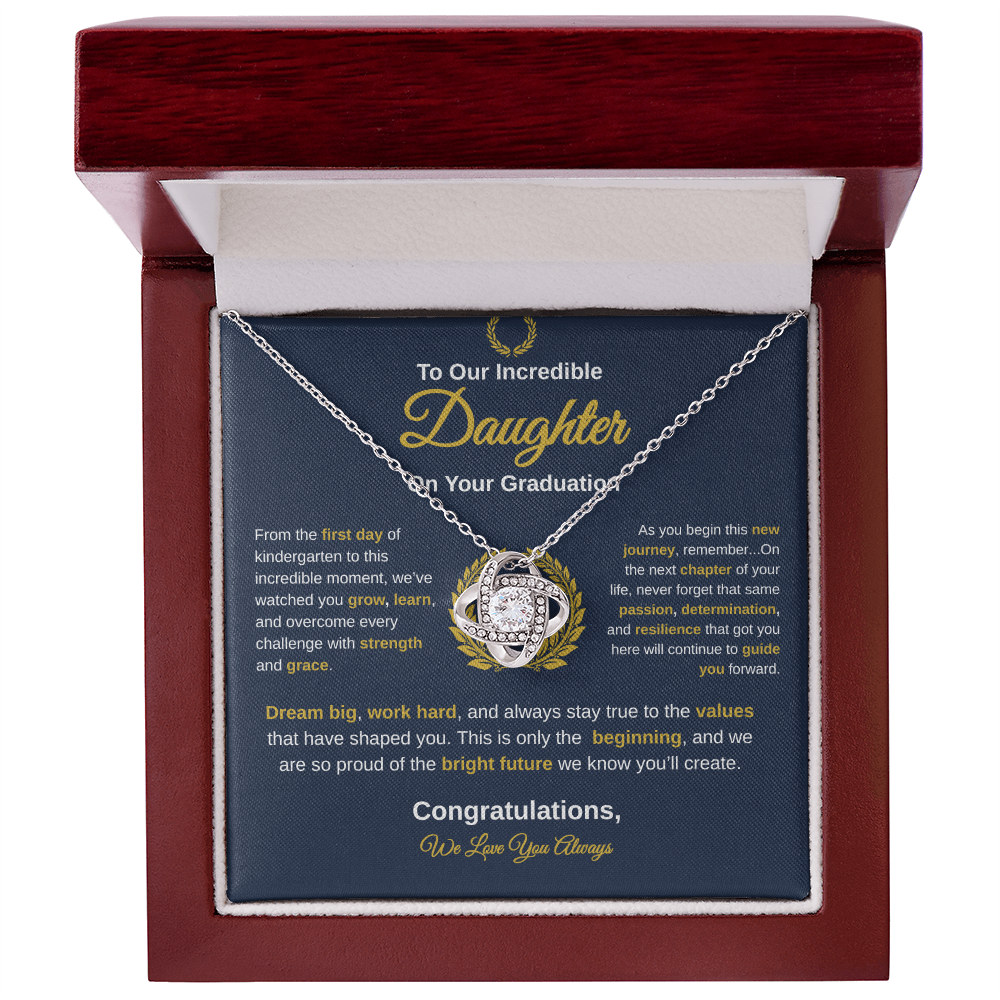 To Our Incredible Daughter | Love Knot Necklace
