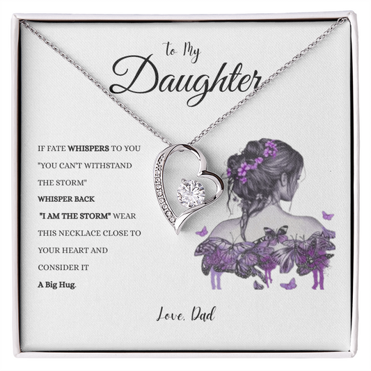 To My Daughter "IF FATE" #1 Love Dad | Forever Love Necklace