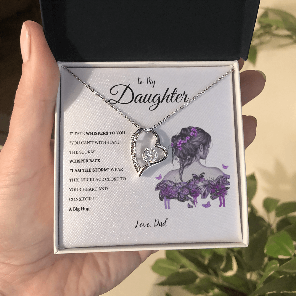 To My Daughter "IF FATE" #1 Love Dad | Forever Love Necklace