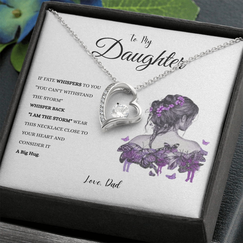 To My Daughter "IF FATE" #1 Love Dad | Forever Love Necklace