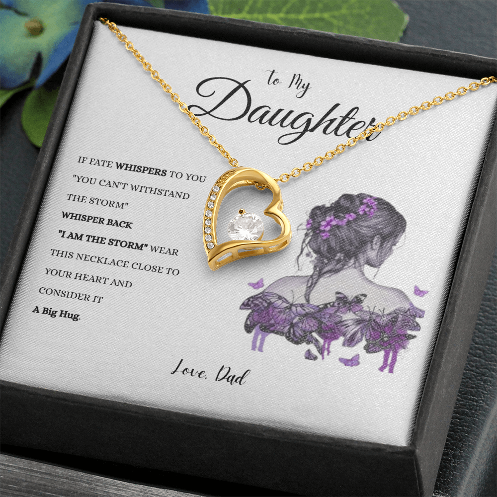 To My Daughter "IF FATE" #1 Love Dad | Forever Love Necklace