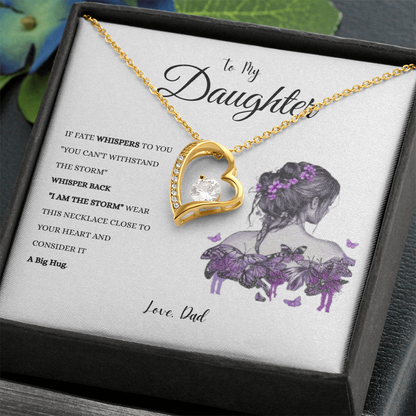 To My Daughter "IF FATE" #1 Love Dad | Forever Love Necklace